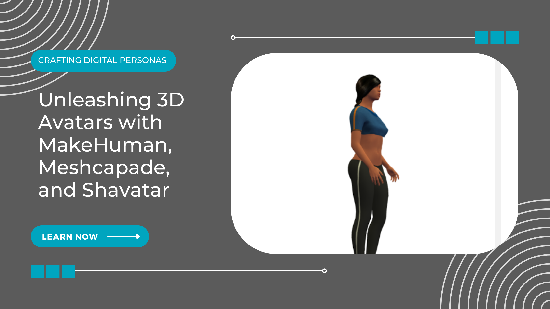 Crafting Digital Personas: Unleashing 3D Avatars with MakeHuman, Meshcapade, and Shavatar