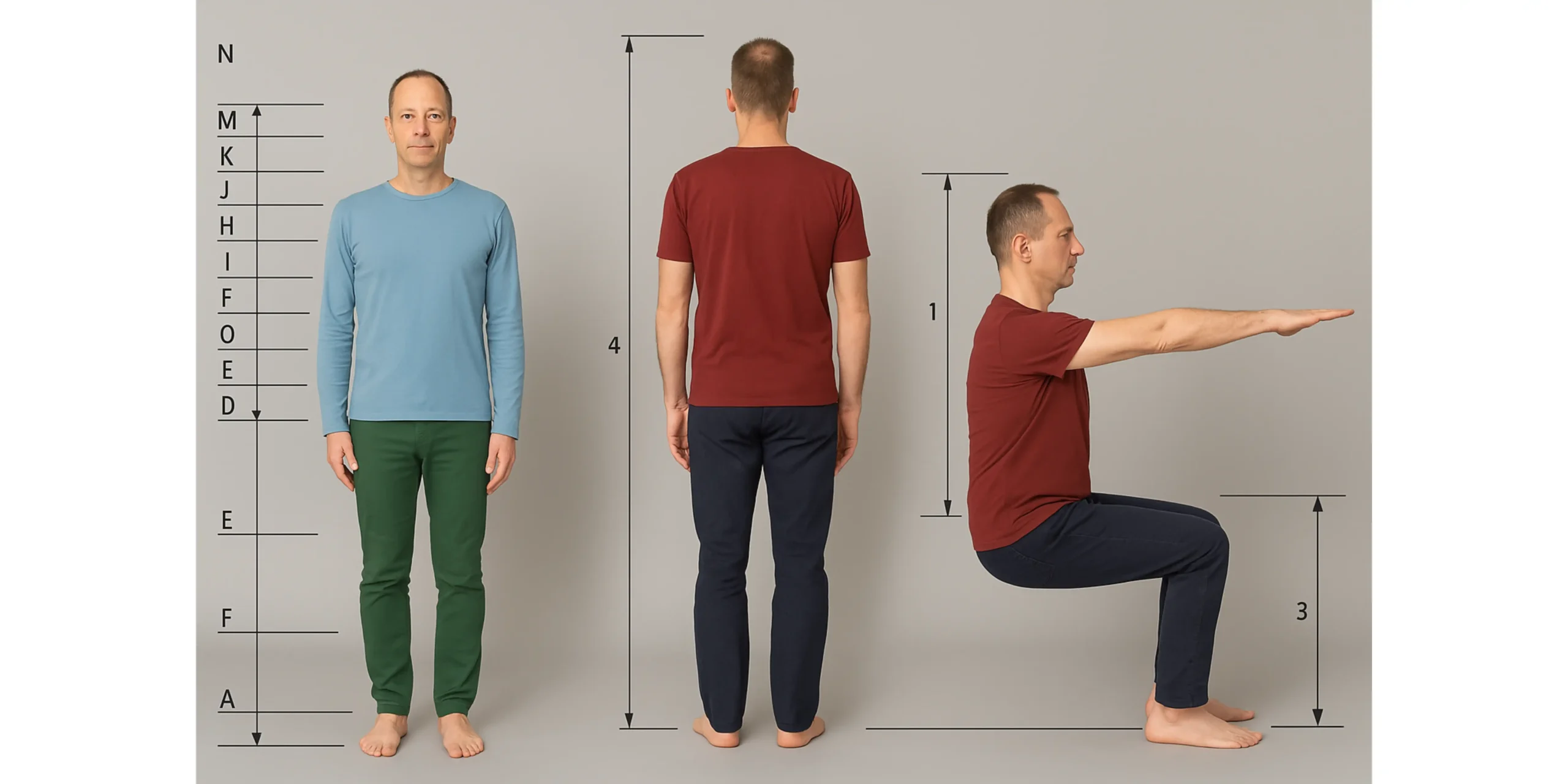 ISO 8559-1_2017 — Anthropometric Definitions for Body Measurements ISO 8559-1:2017 provides a description of anthropometric measurements to be used in clothing size designations as bust, waist, hip, inside leg, and height. It provides clear guidelines on how to measure each part of the body consistently and accurately.